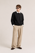 Contrast Polo Sweater
