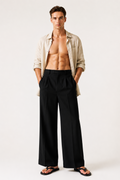 Black Wide-Leg Trousers