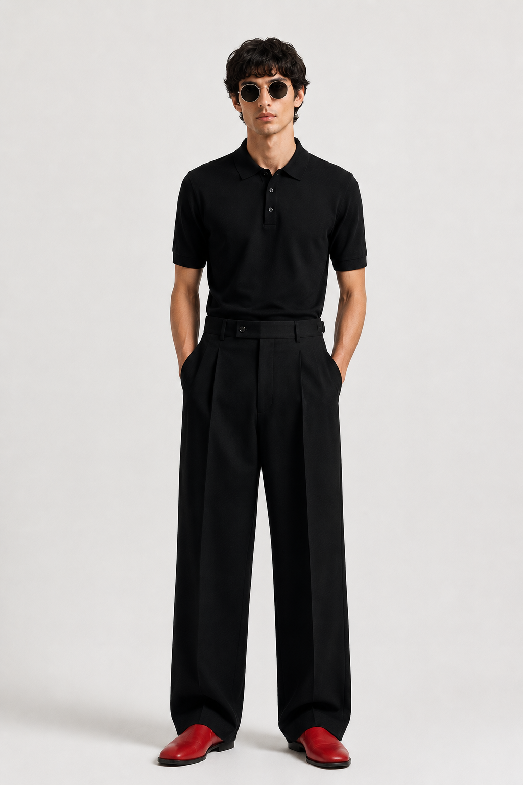 Black Polo Co-Ord Set