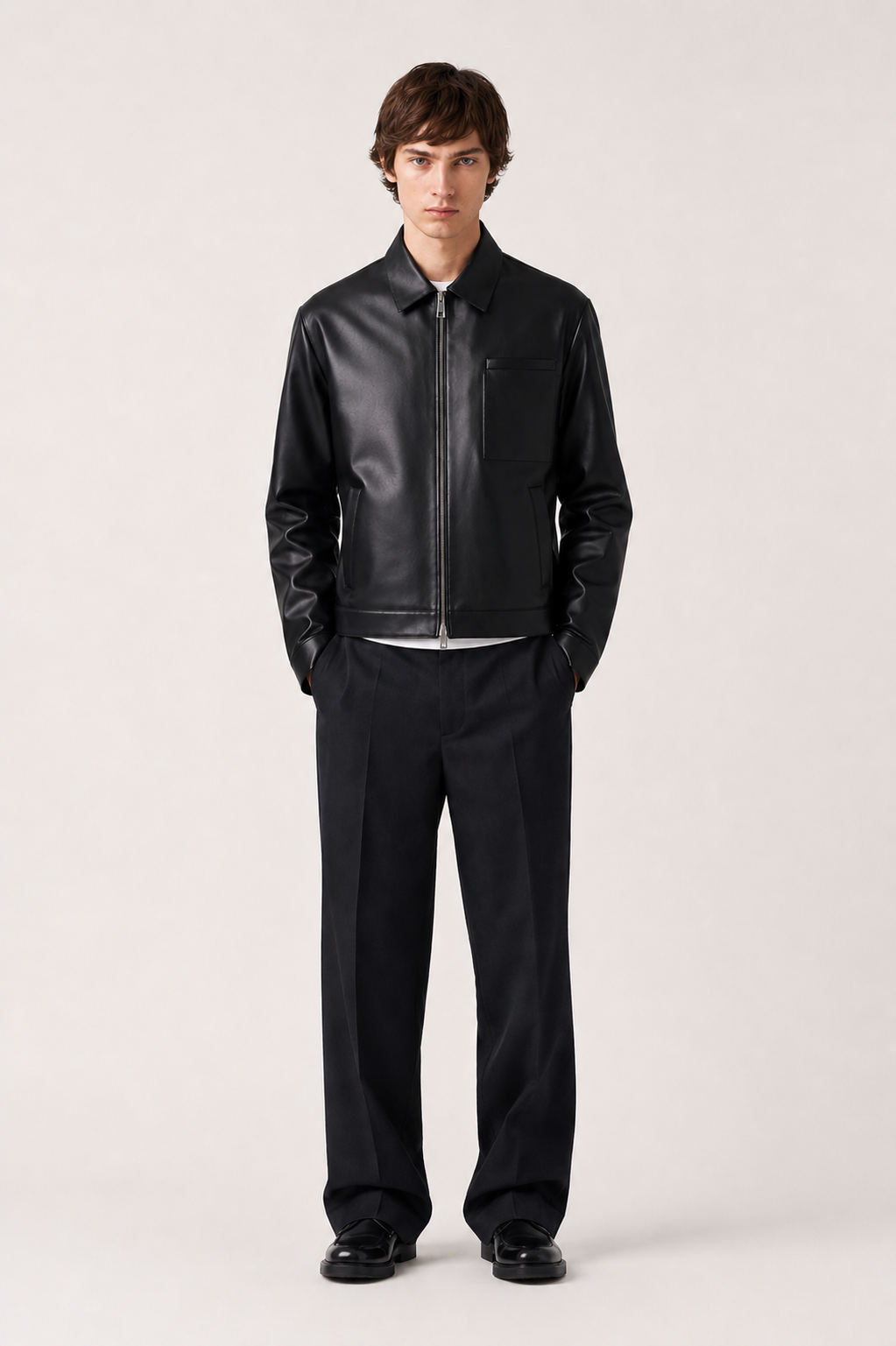 Black Nappa Leather Jacket