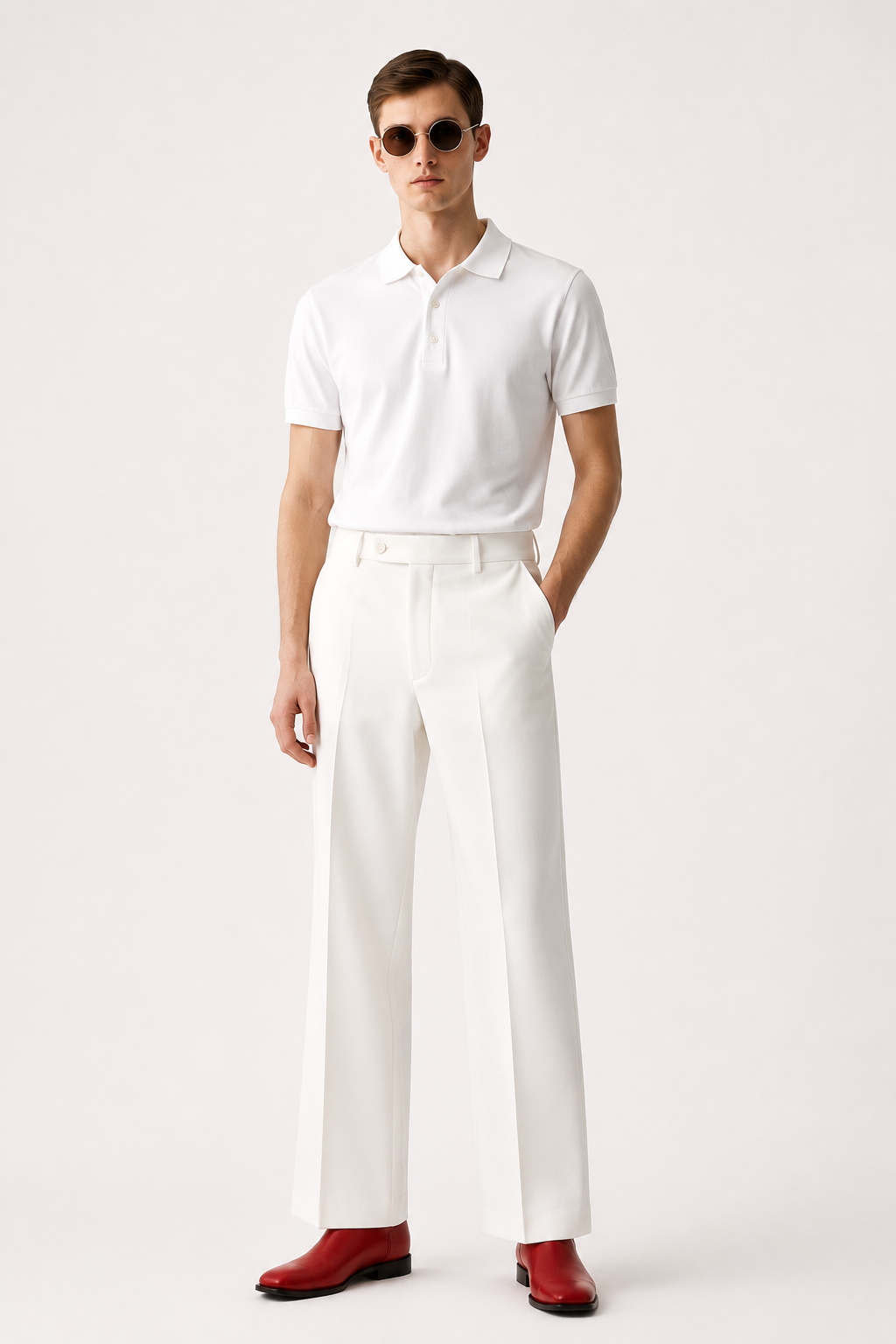 White Polo Co-Ord Set