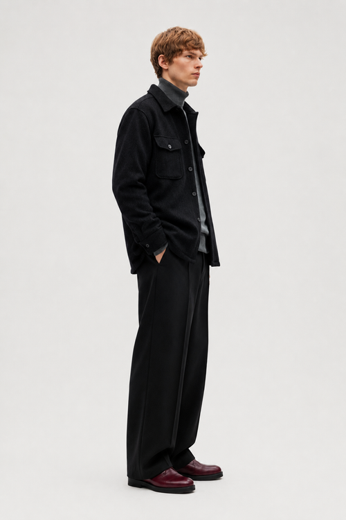 Black AirWeave Co-Ord Set