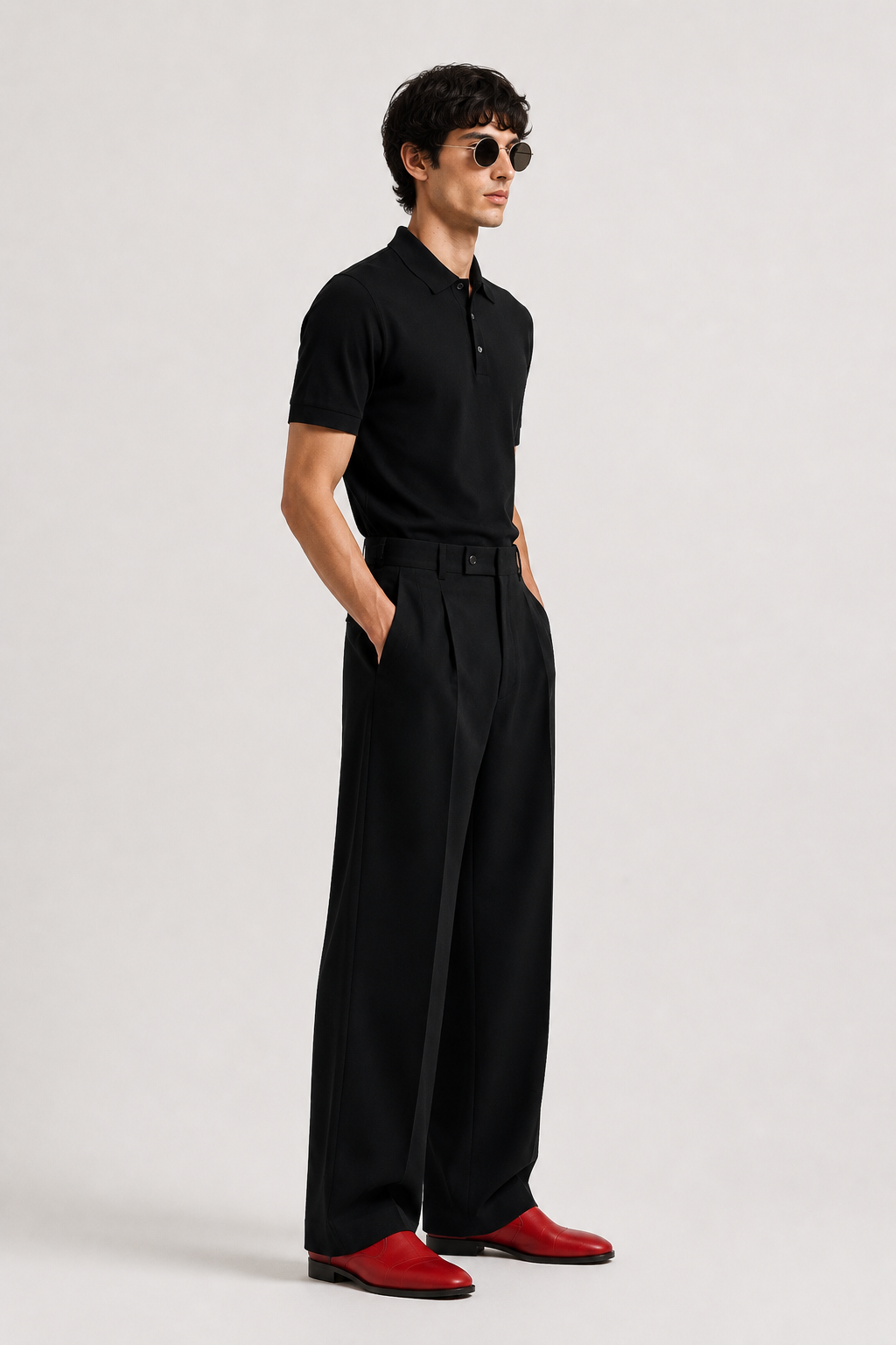 Black Polo Co-Ord Set
