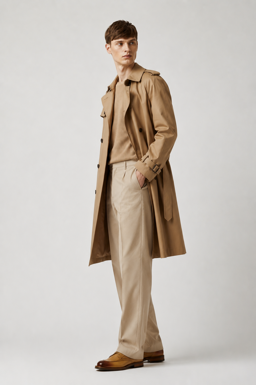 Beige Trench Coat
