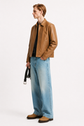 Tan Nappa Leather Jacket