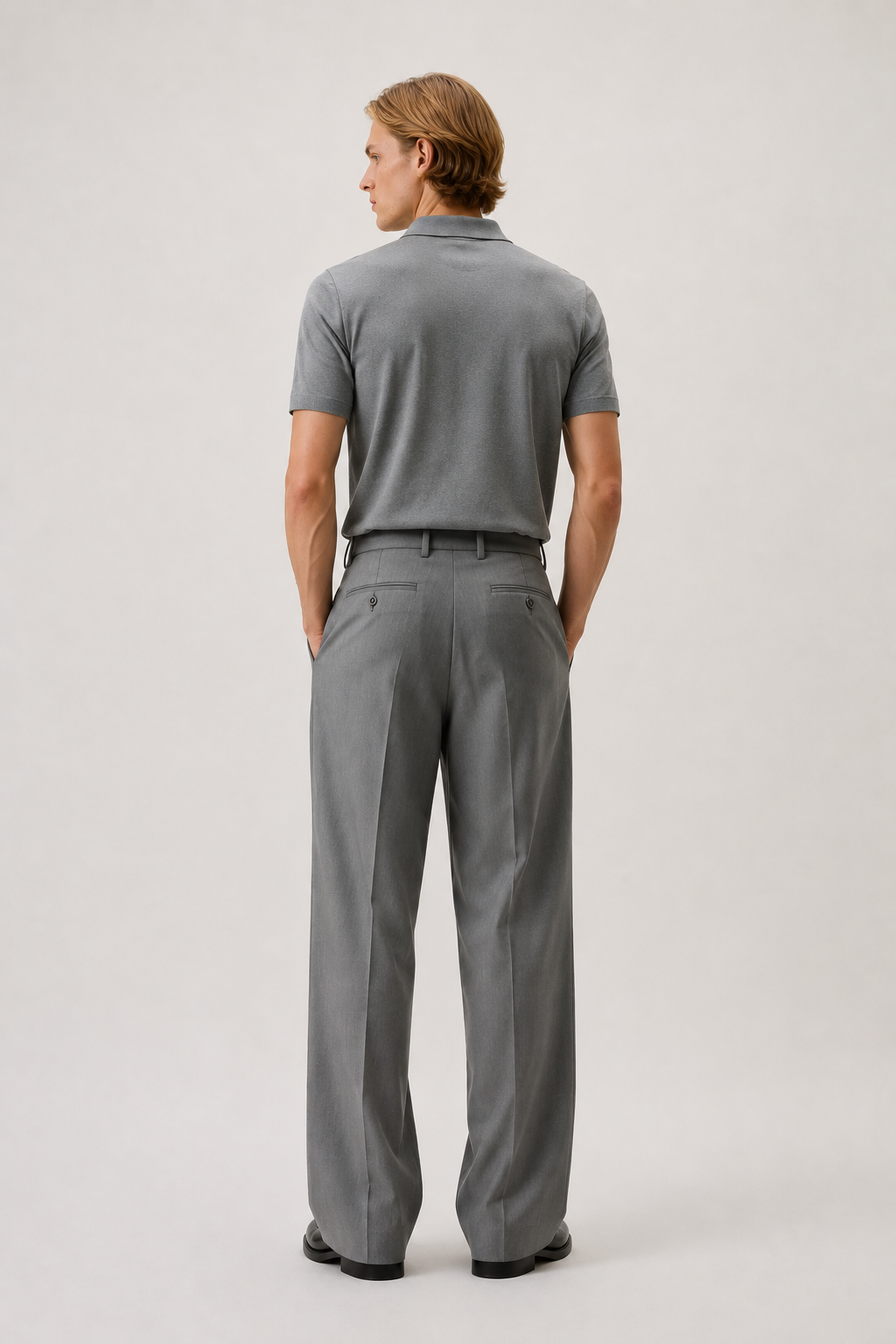 Grey Polo Co-Ord Set