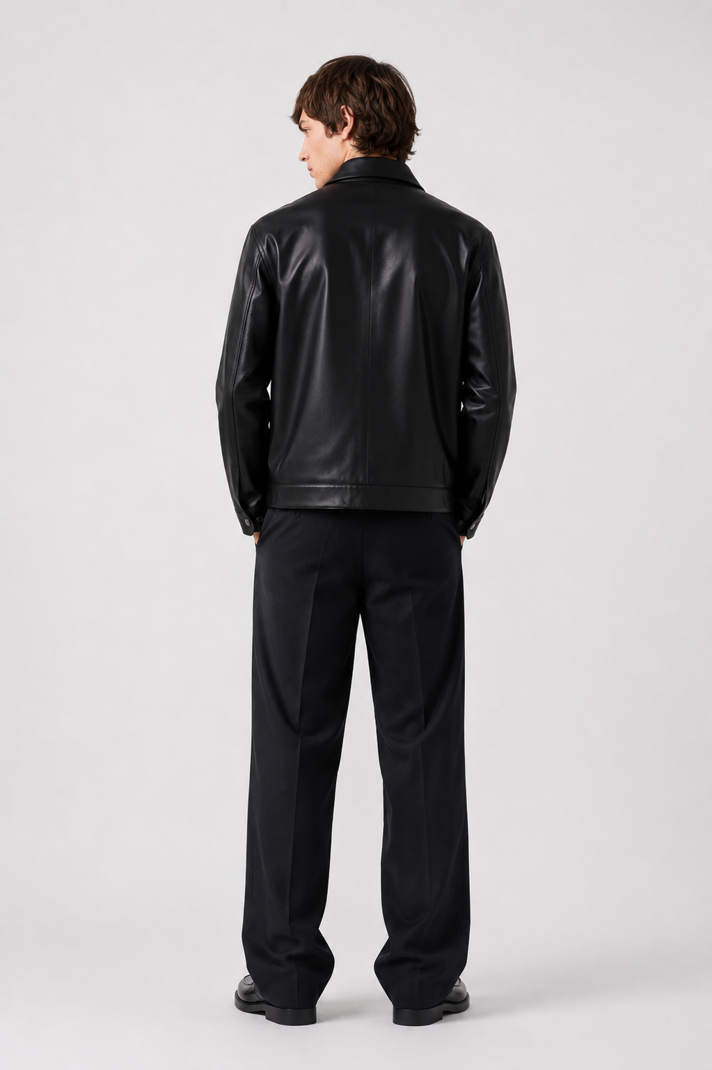 Black Nappa Leather Jacket