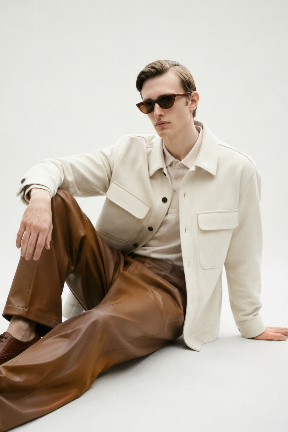 Tan Leather Pants