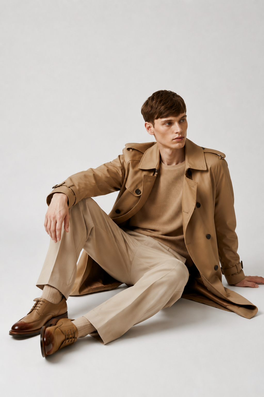 Beige Trench Coat