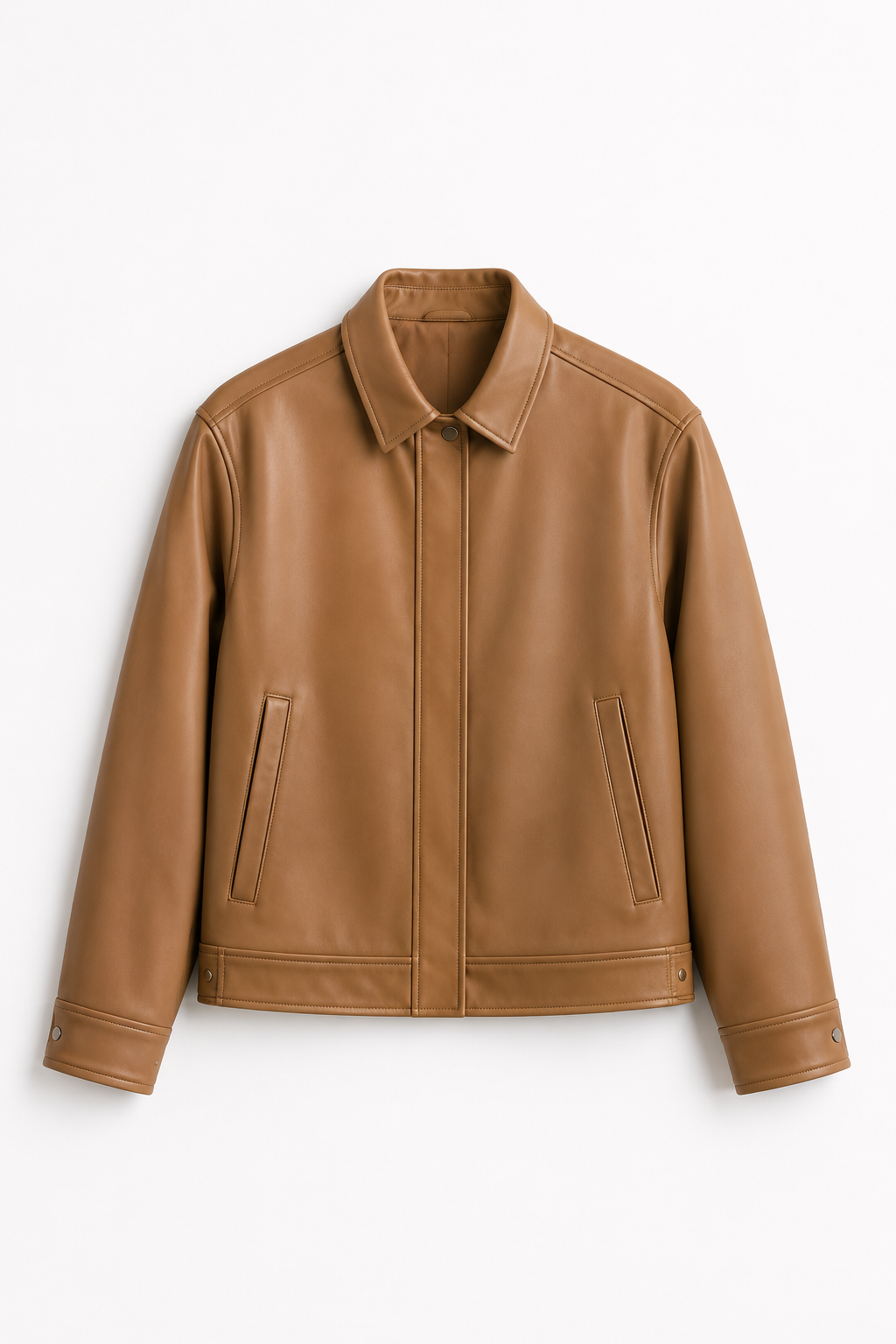 Tan Nappa Leather Jacket