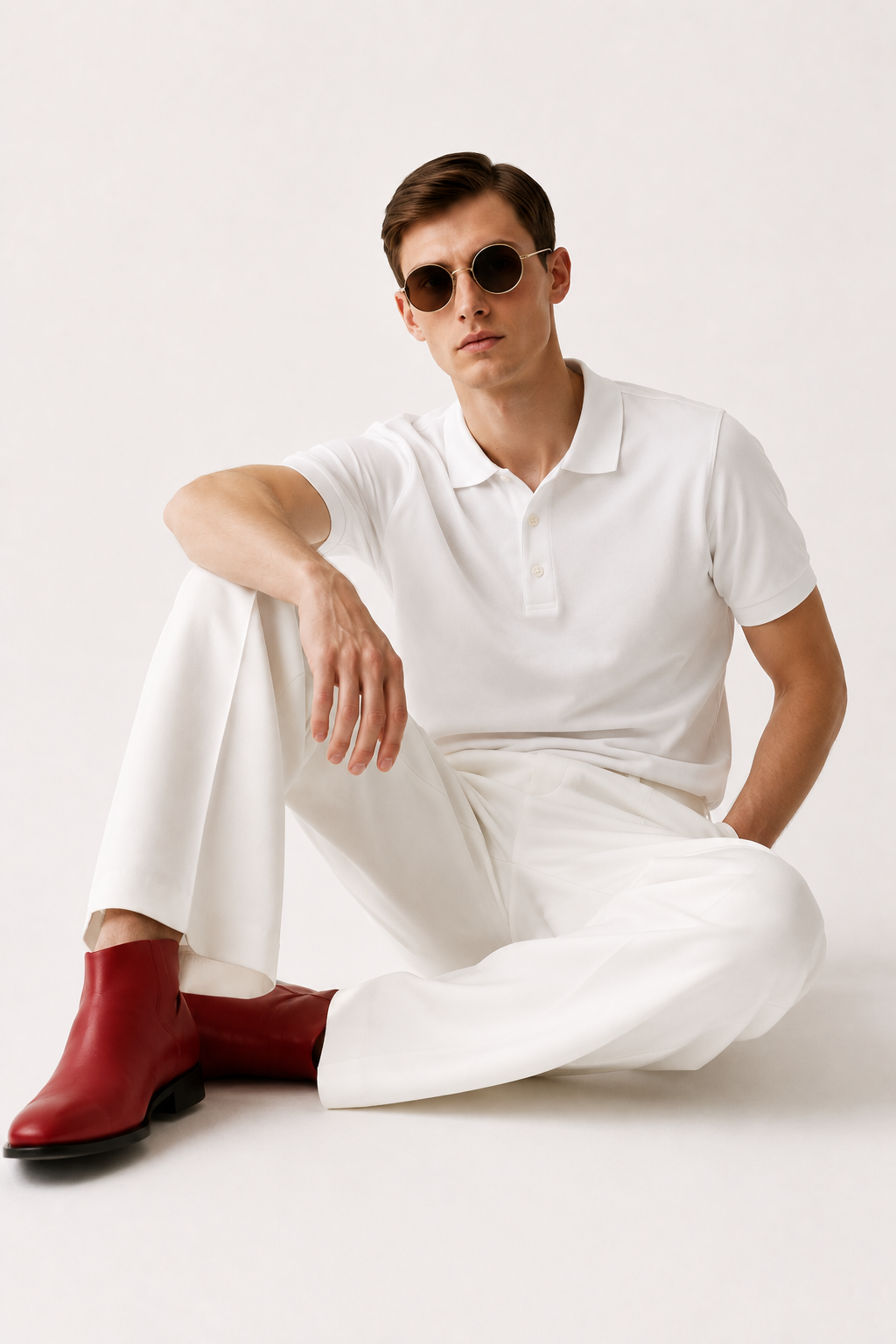 White Polo Co-Ord Set