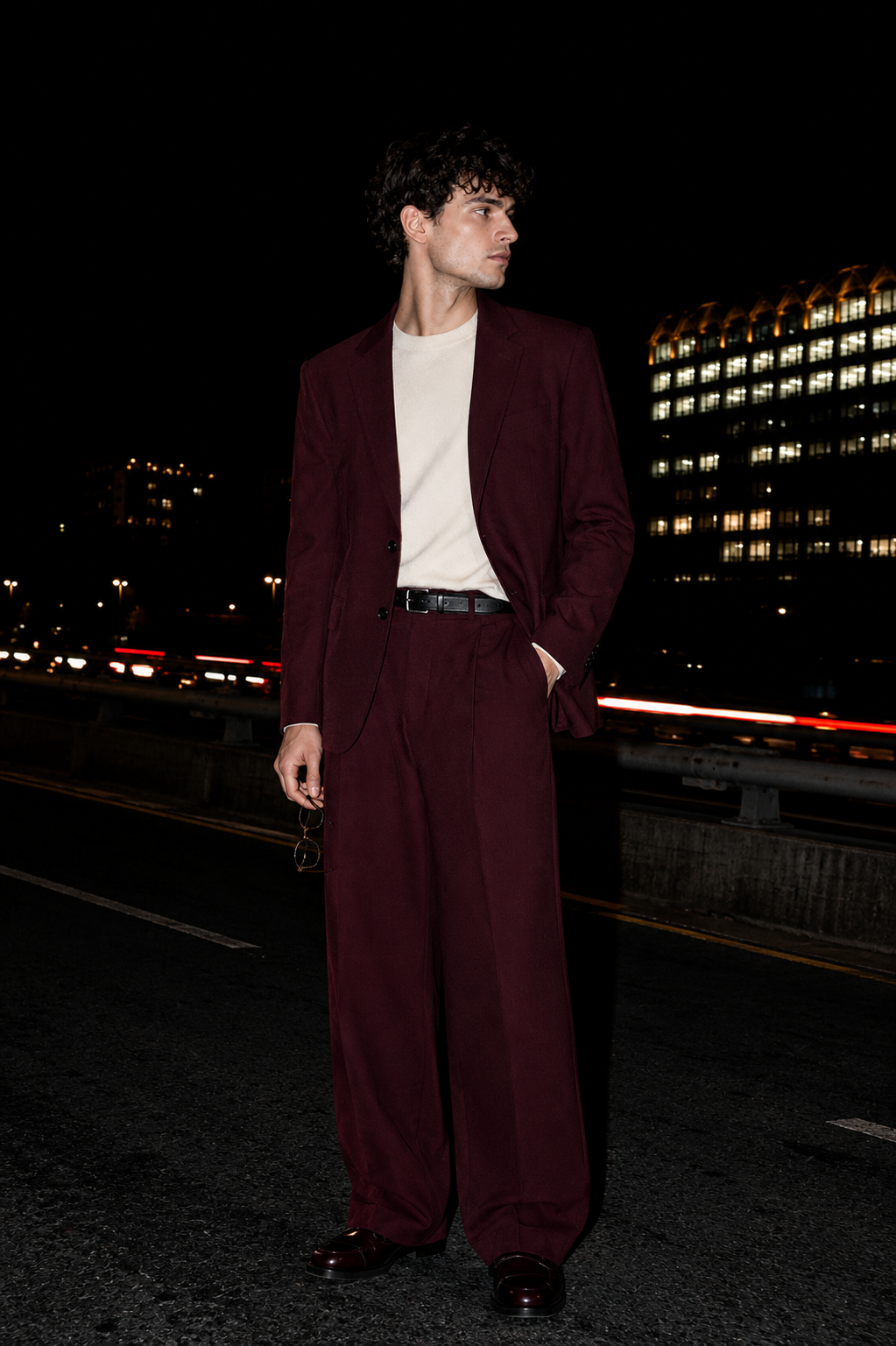 Maroon Suit Set